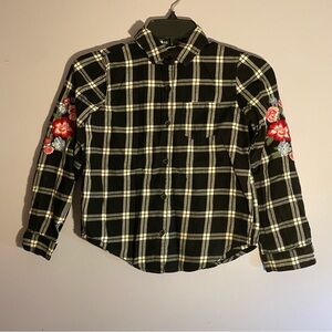 Place Black and White Plaid Shirt